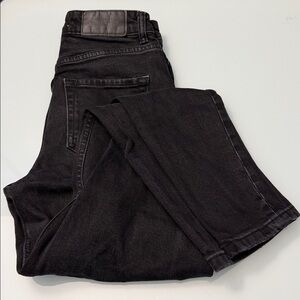 Zara Black Denim Straight Leg Jeans